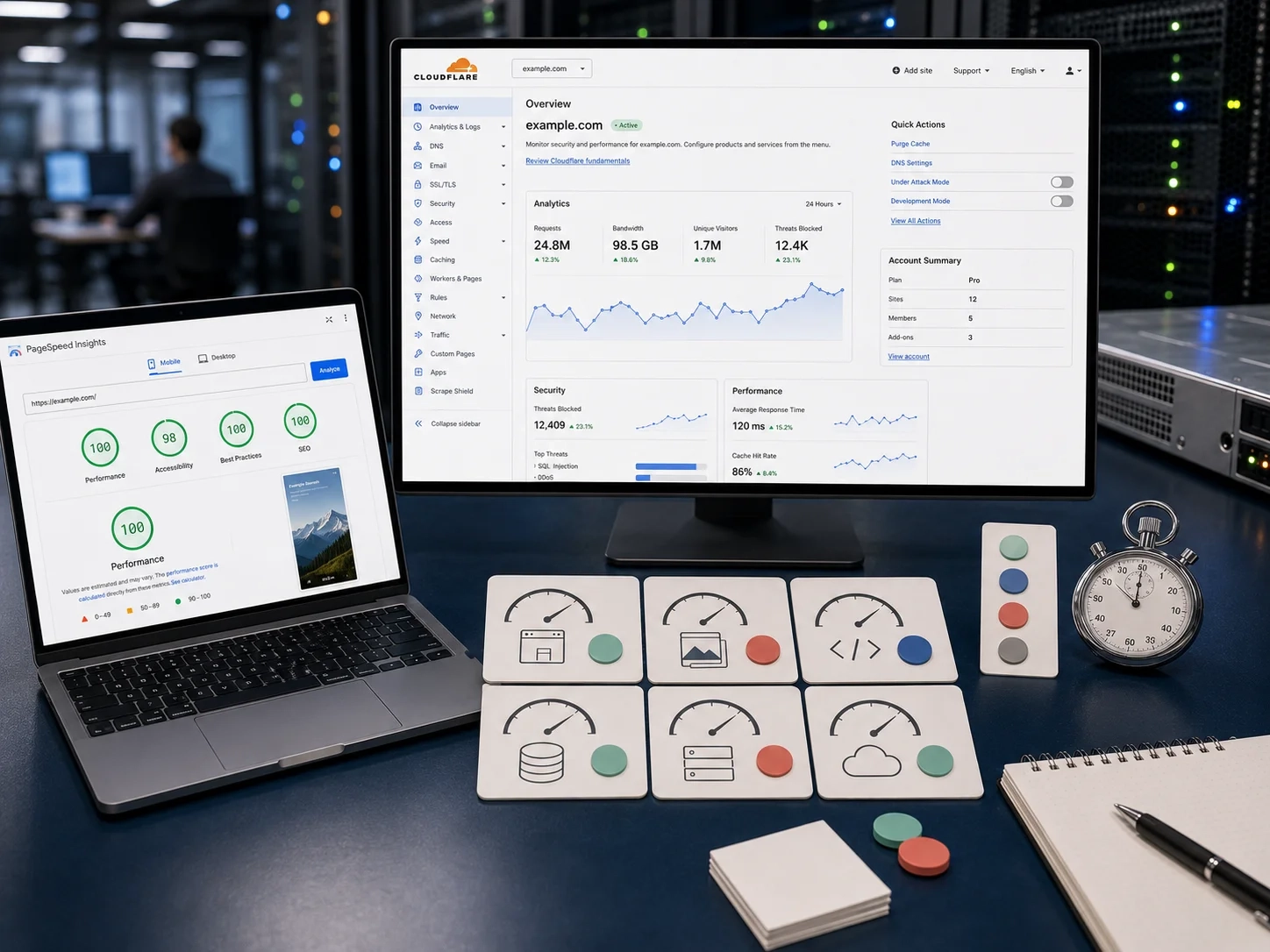 Calm workspace representing reliable support for important WordPress projects