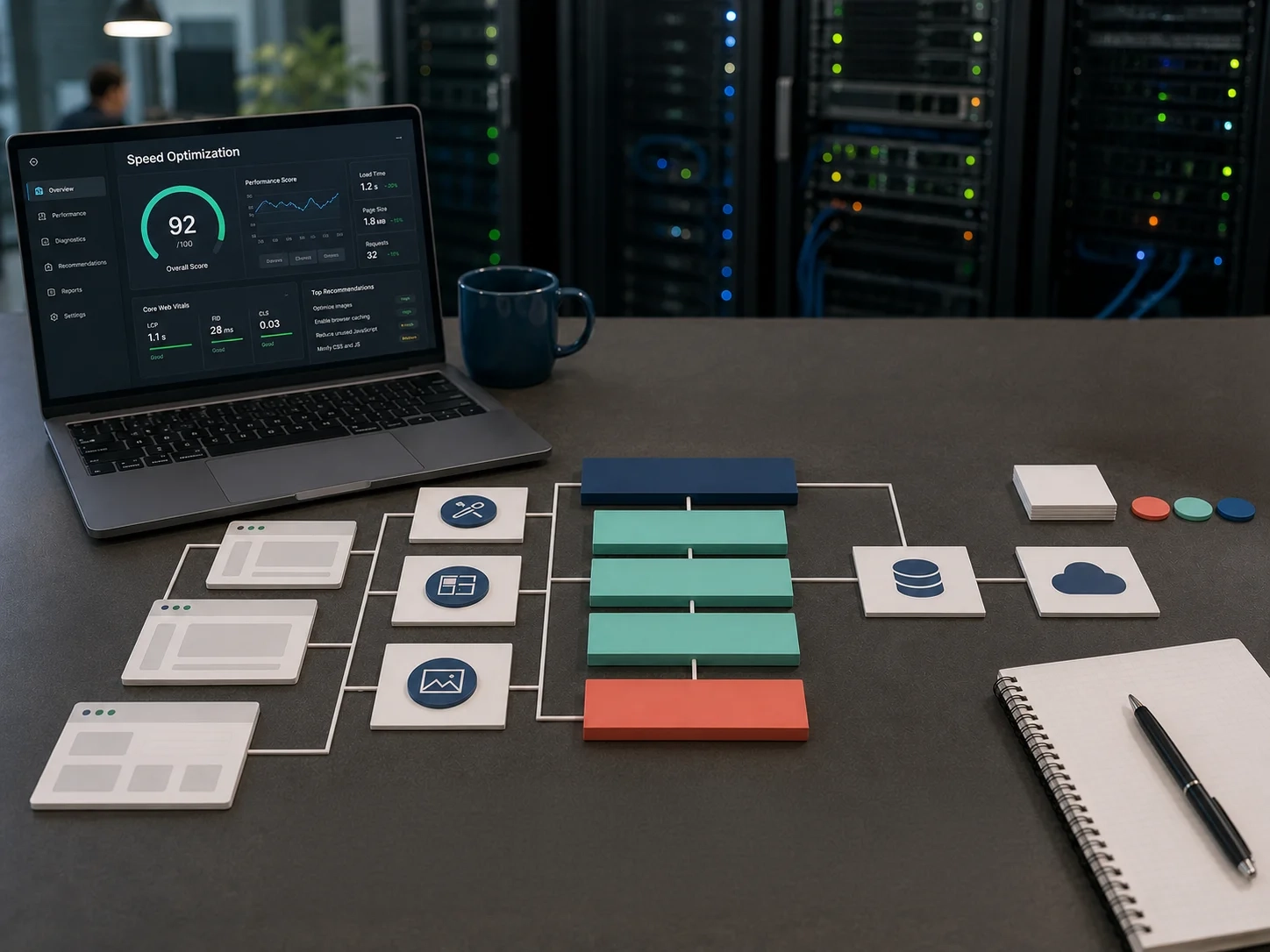 Performance planning with templates, caching, and server tuning details